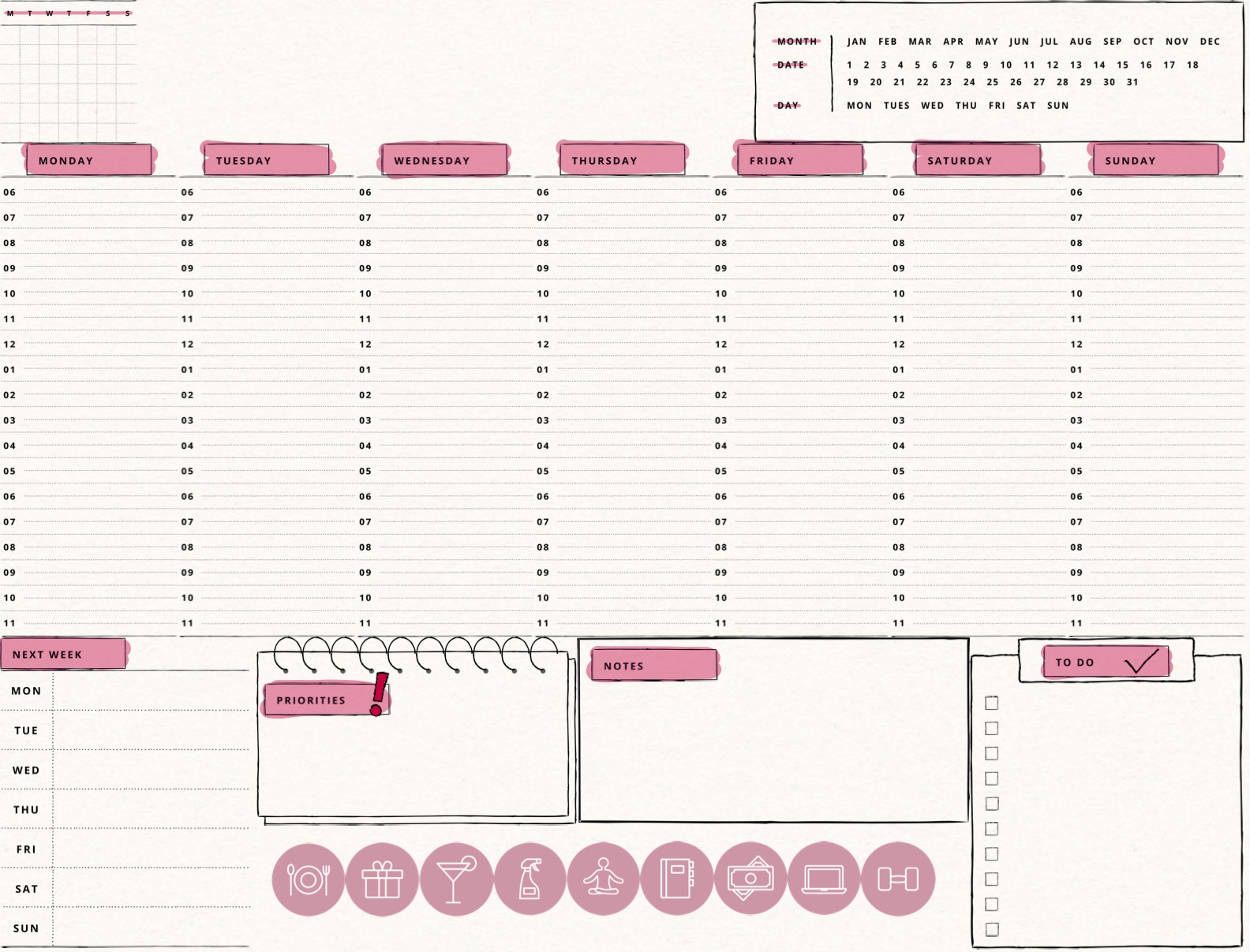 Planner Pink - Notability Gallery