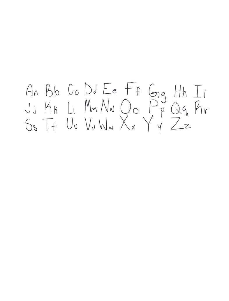 The Alphabet Except In My Handwriting - Notability Gallery