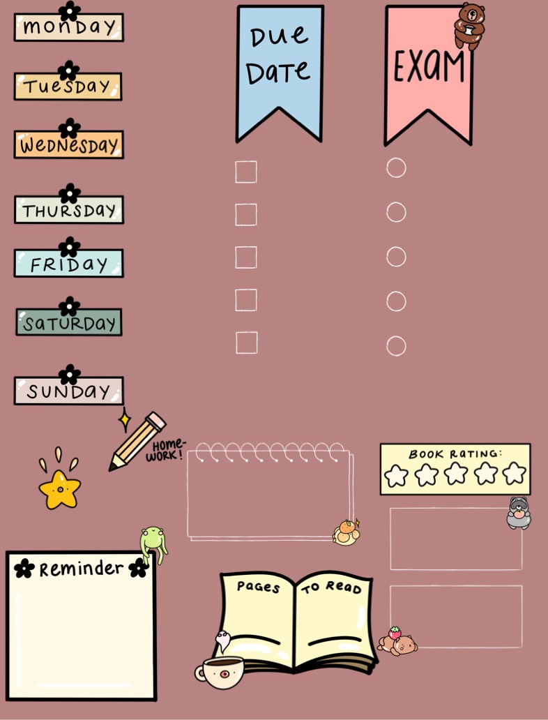 Cute Planner ૮꒰ ˶• ༝ •˶꒱ა ♡ - Notability Gallery