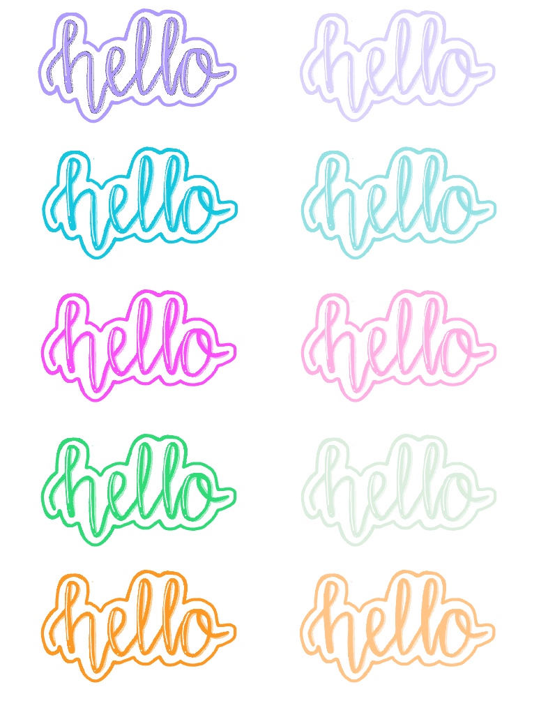Hello Sticker Labels HELLO Stickers - Notability Gallery