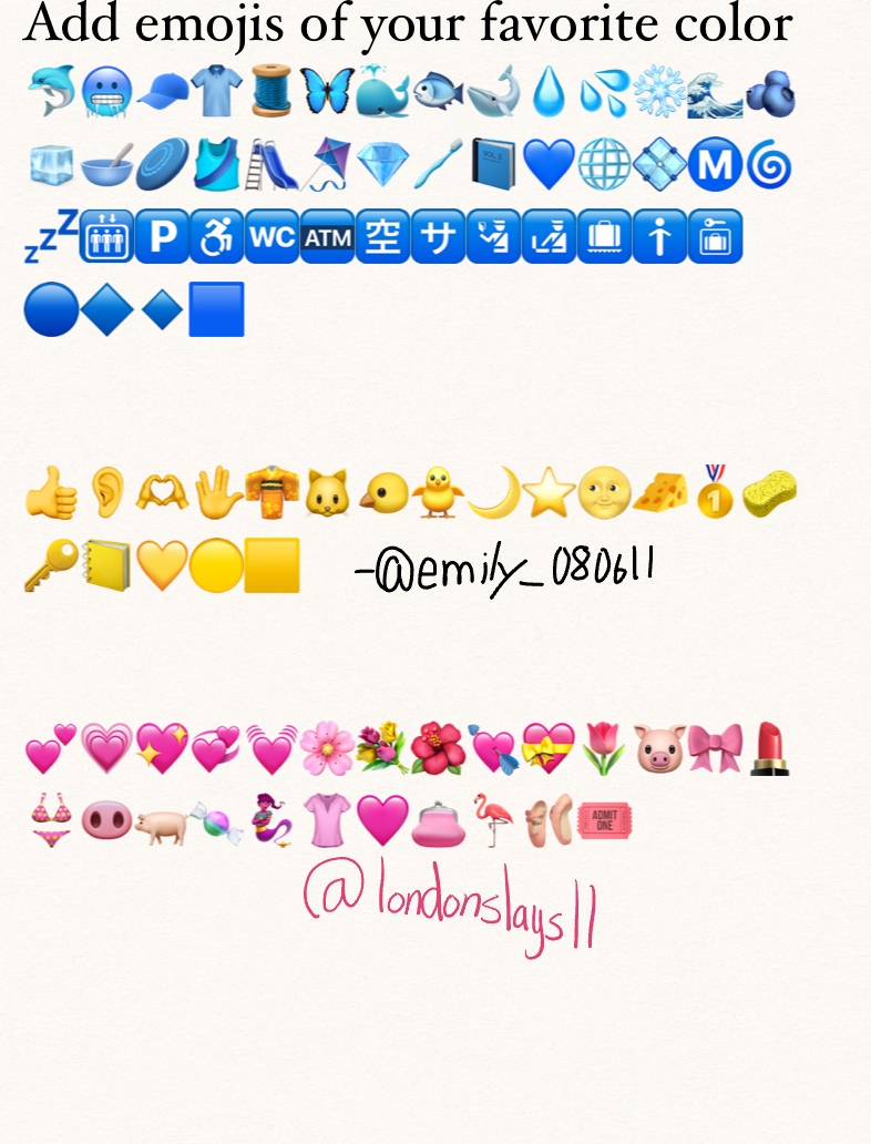 Add Emojis Of Ur Fav Color - Notability Gallery