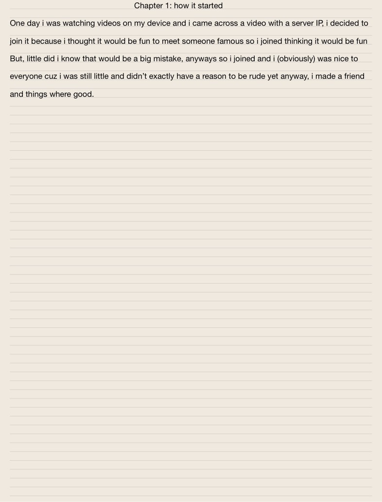 Chapter 1: How It Started - Notability Gallery
