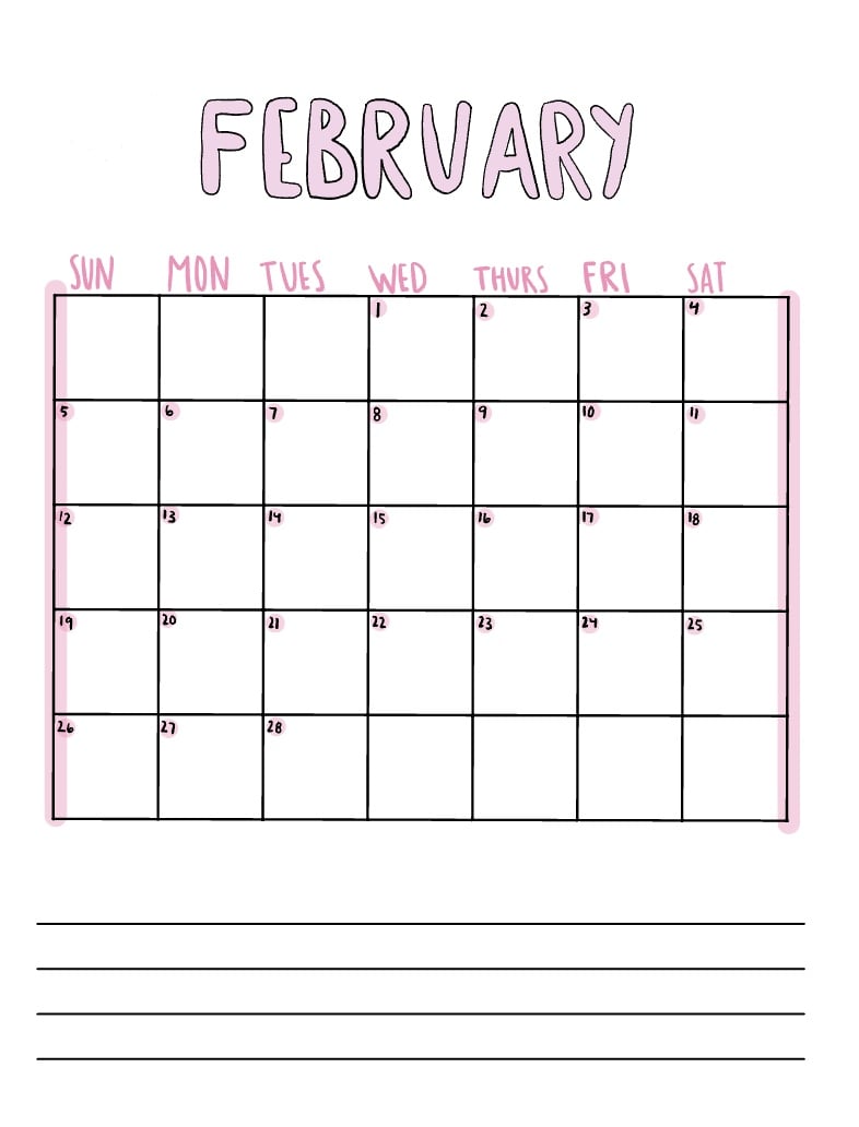 February Calendar 2023 - Notability Gallery