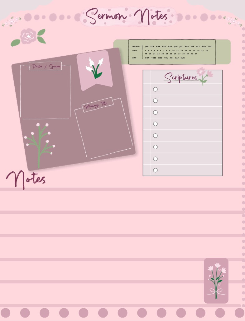 Sermon Notes Template - Notability Gallery