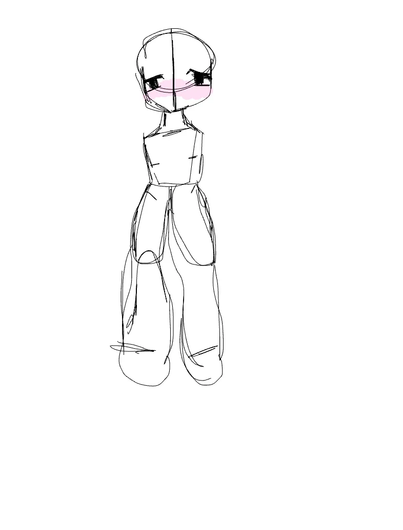 Chibi Female Body Template