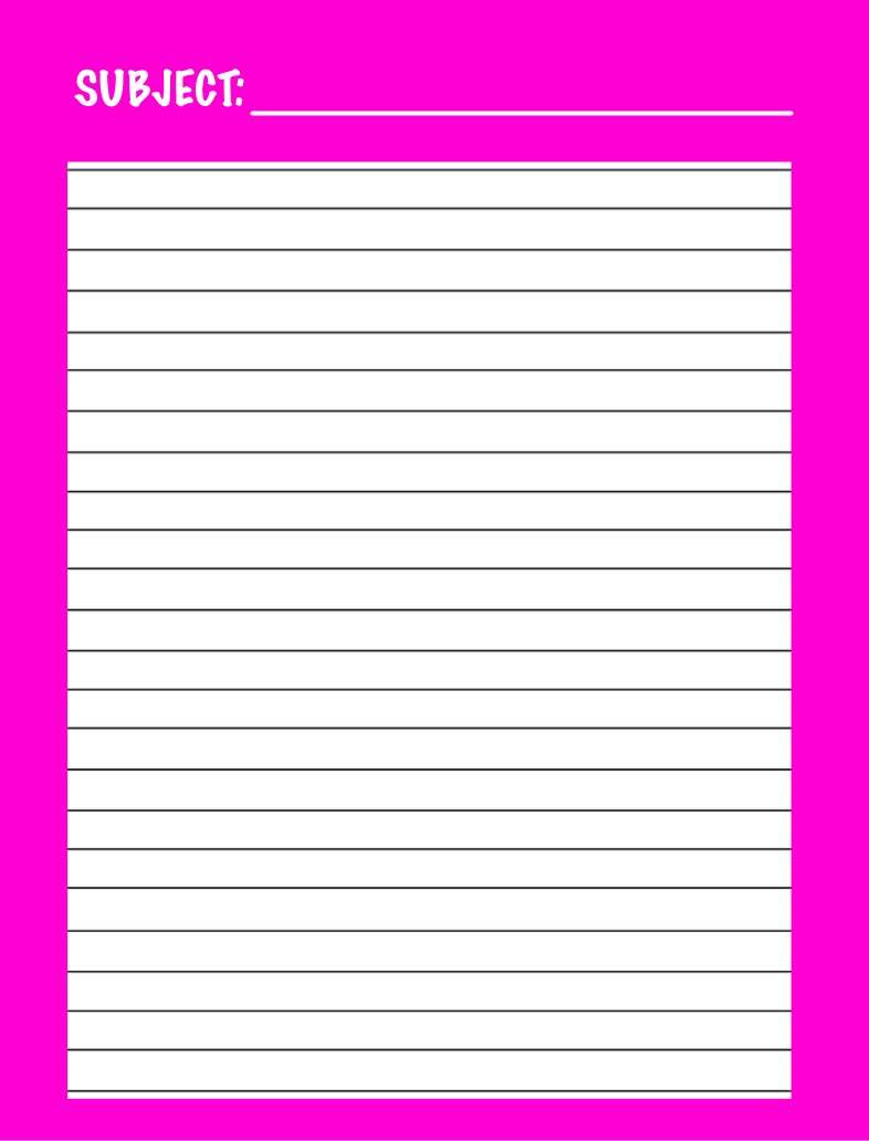 Notes - Crazy Pink - Crazy Rainbow Collection - Notability Gallery