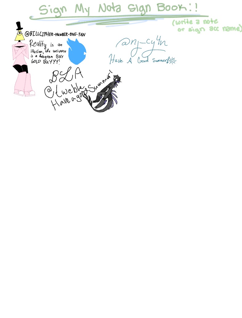 Sign My Nota Sign Page!! - Notability Gallery