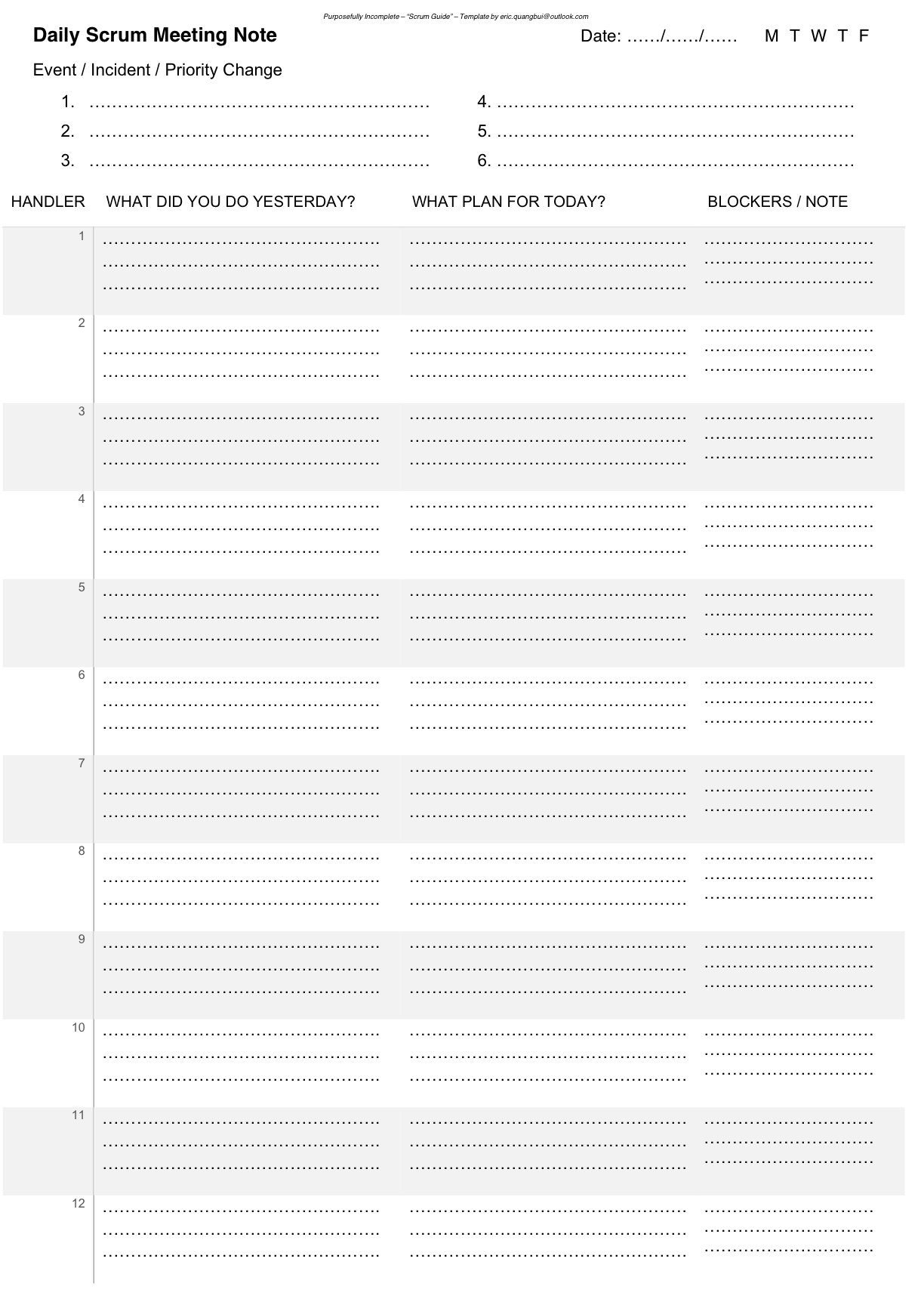 Agile Daily Scrum Meeting - V2 - Notability Gallery