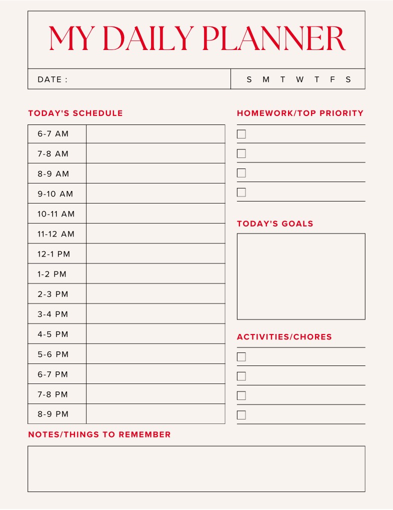 Daily Planner - Notability Gallery