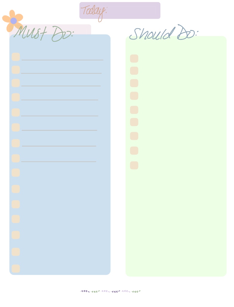 Daily Planner With To Do List Template - Notability Gallery