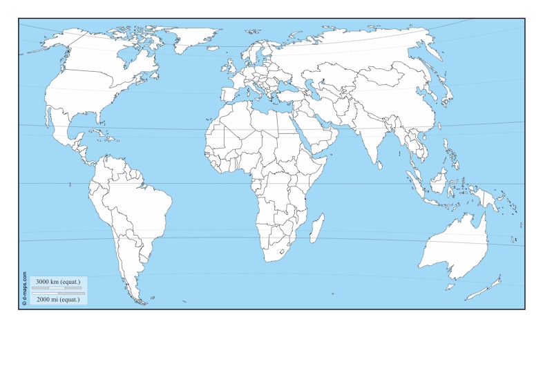 World Map Latitudes Blank - Notability Gallery