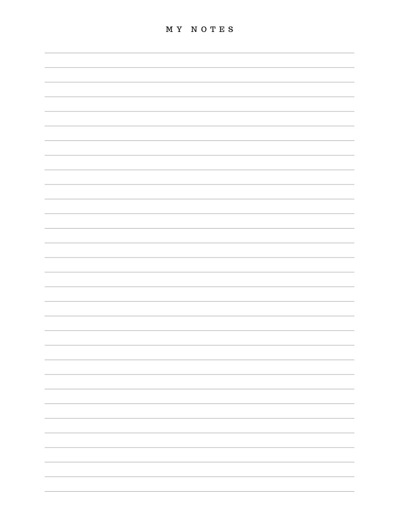 Minimalist Notes - Notability Gallery