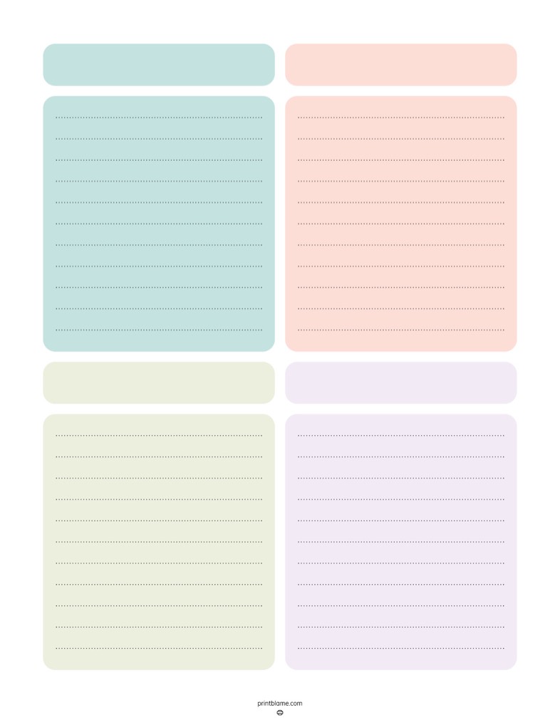 4 Color Note Paper - Notability Gallery