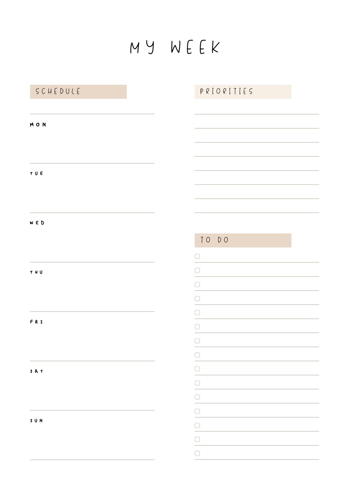 Daily Planner With To Do List Template - Notability Gallery