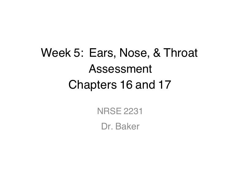 Health Assess.ch 16 And 17 Notes. - Notability Gallery