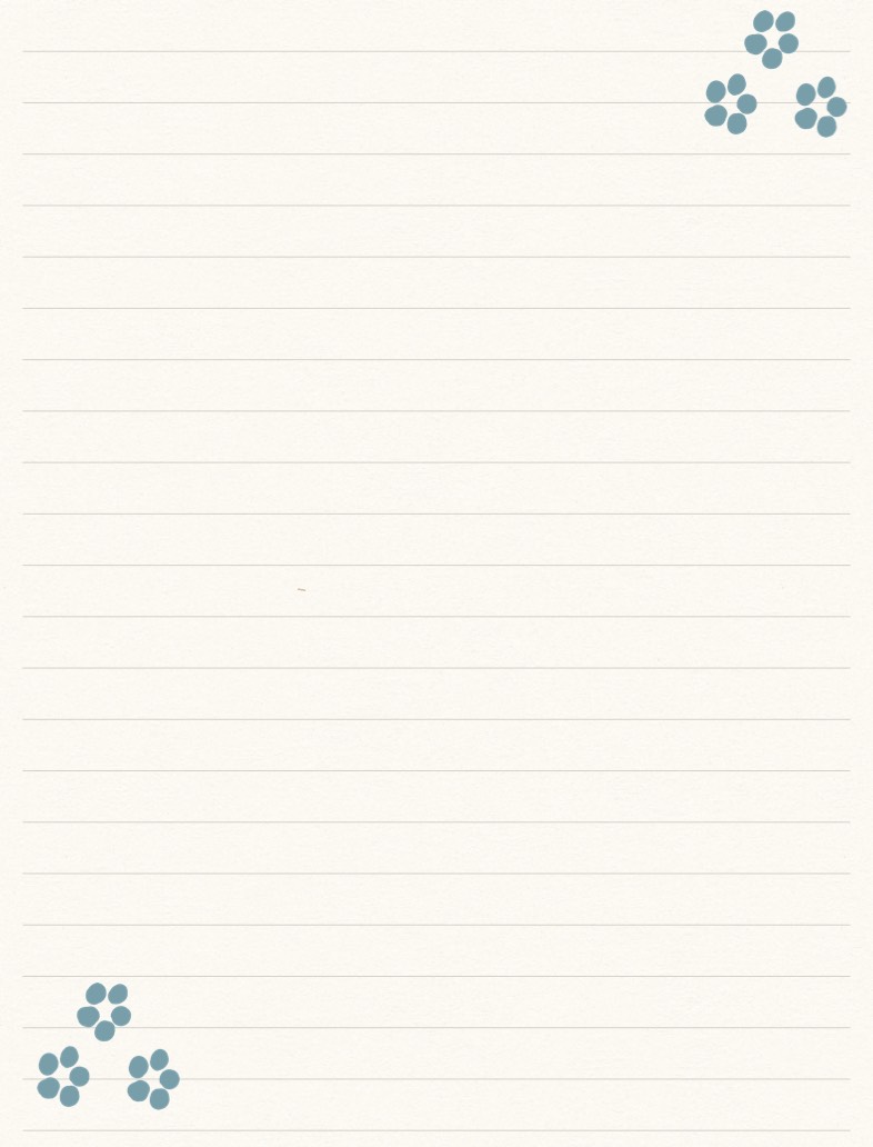 Simple Blue Flower Notes - Notability Gallery