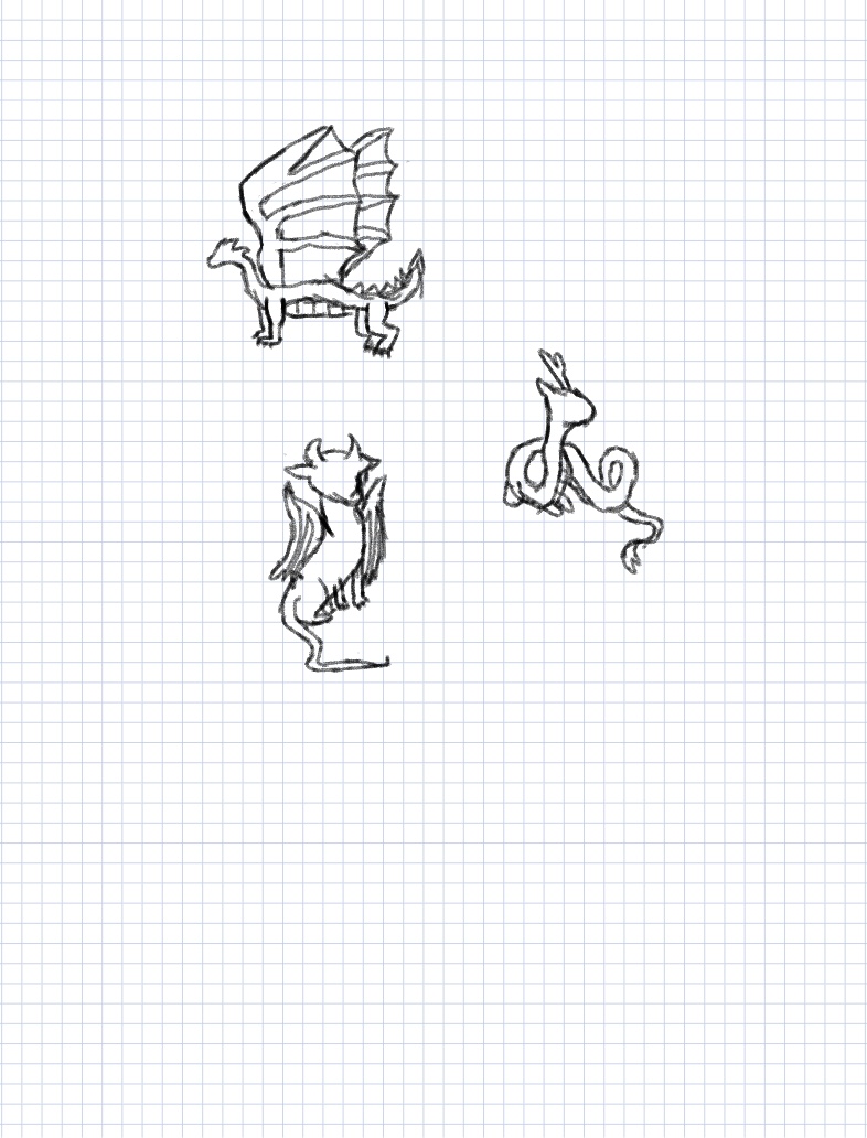 Dragon Pencil Art (can Be Coloured) - Notability Gallery