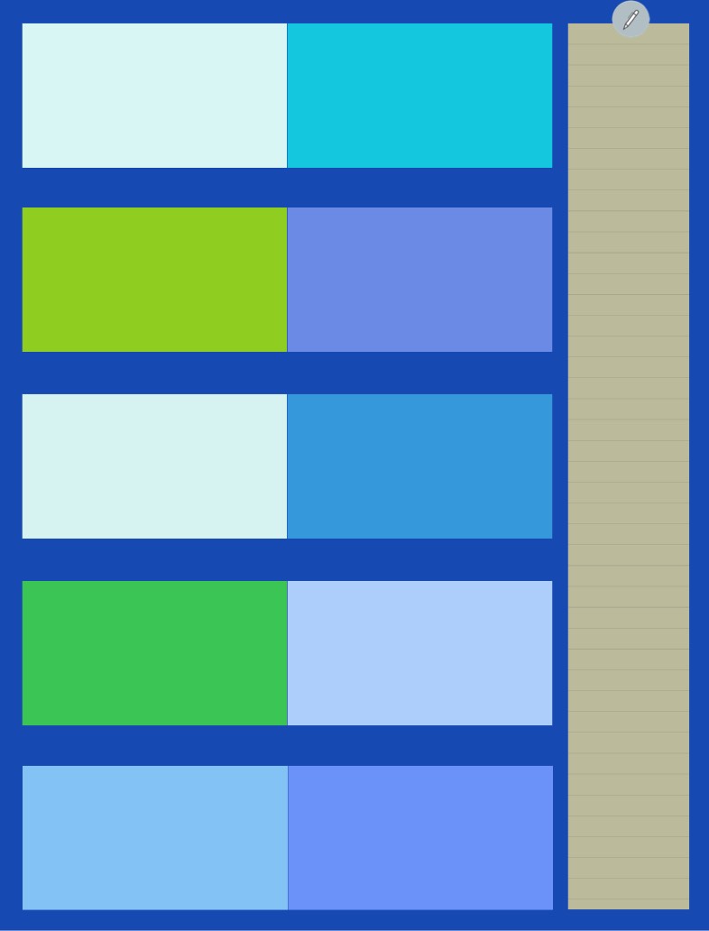 Blue Green Boxes - Notability Gallery