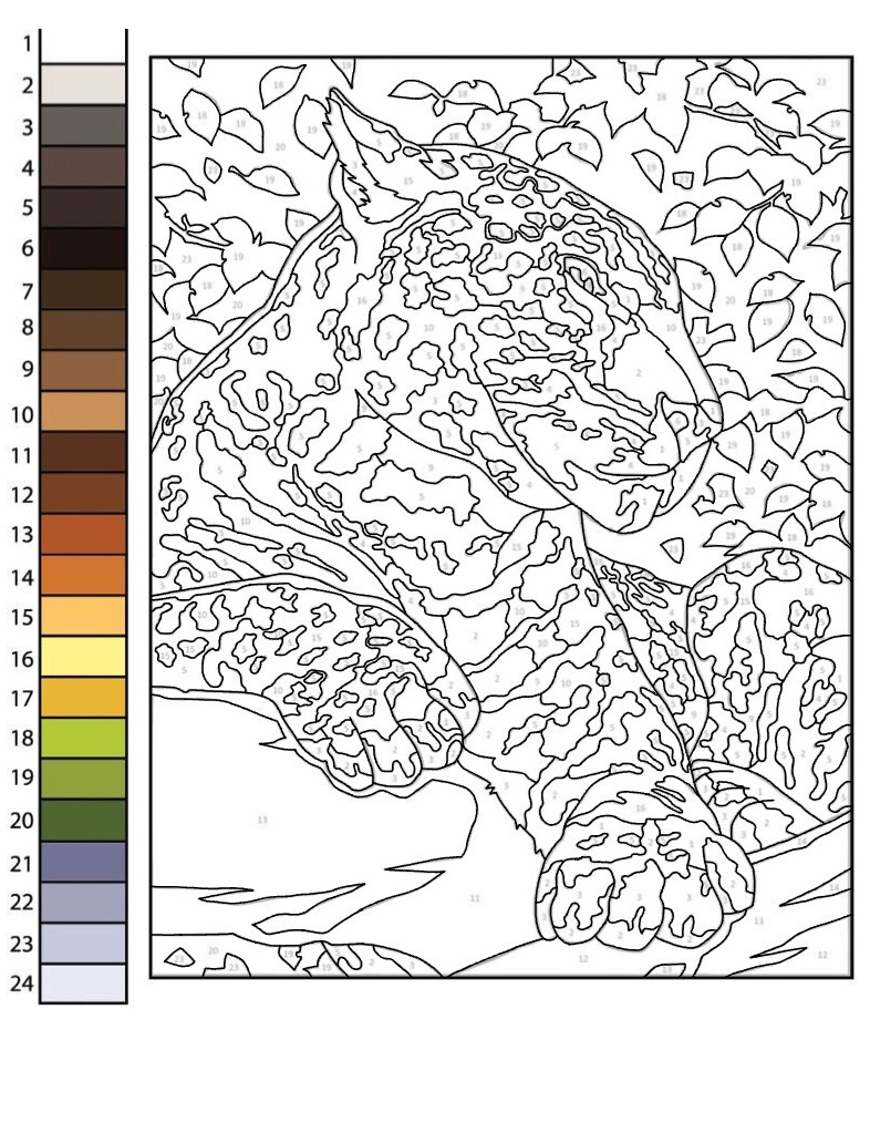 Colorable Color By Number Template Notability Gallery