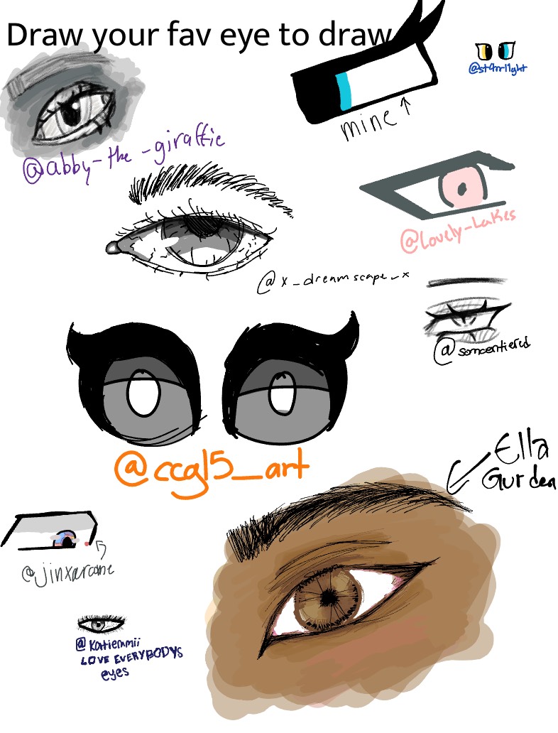 Draw Your Fav Eye To Draw 👹 - Notability Gallery