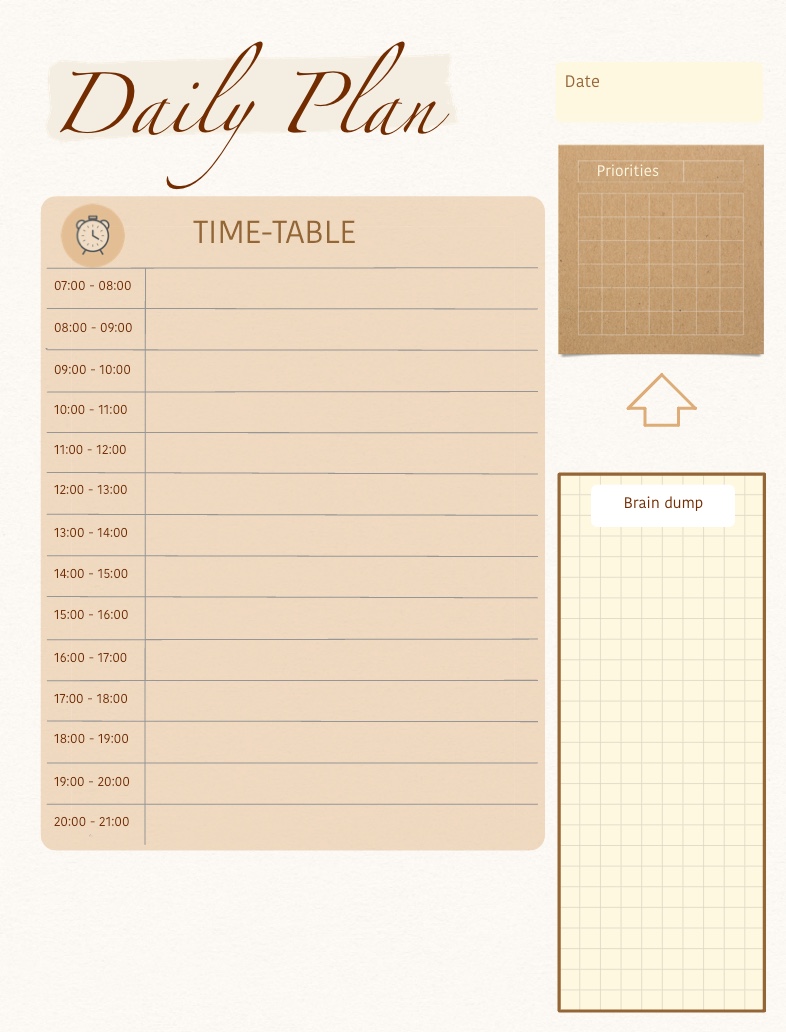 Daily Planner Template - Notability Gallery