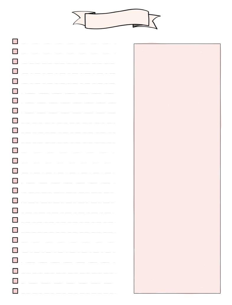 Blank To Do List 2023 Rose Template - Notability Gallery