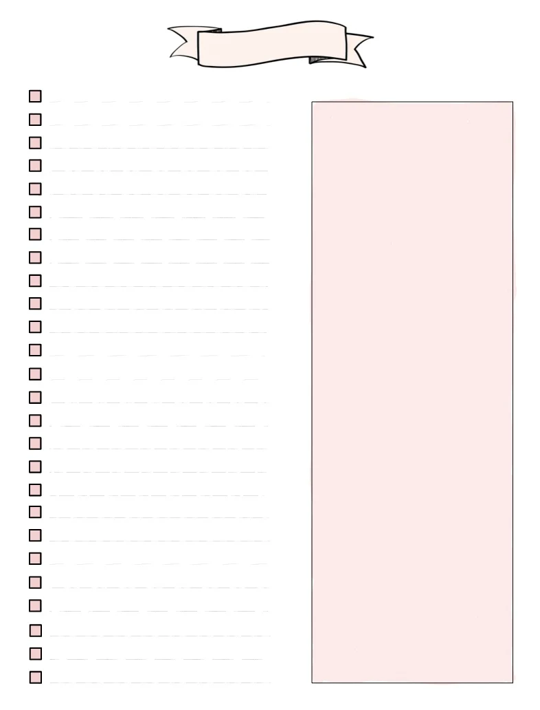 Blank To Do List 2023 Rose Template - Notability Gallery