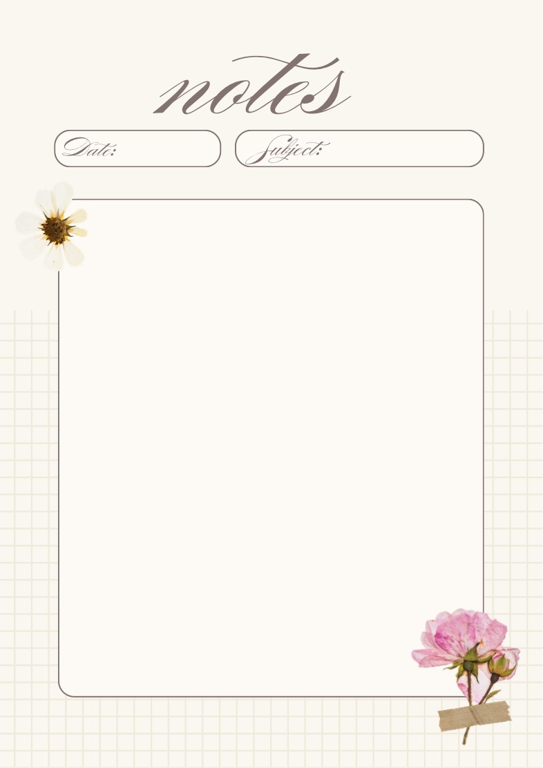 Pressed Flower Notes 💐🪻🪷 - Notability Gallery