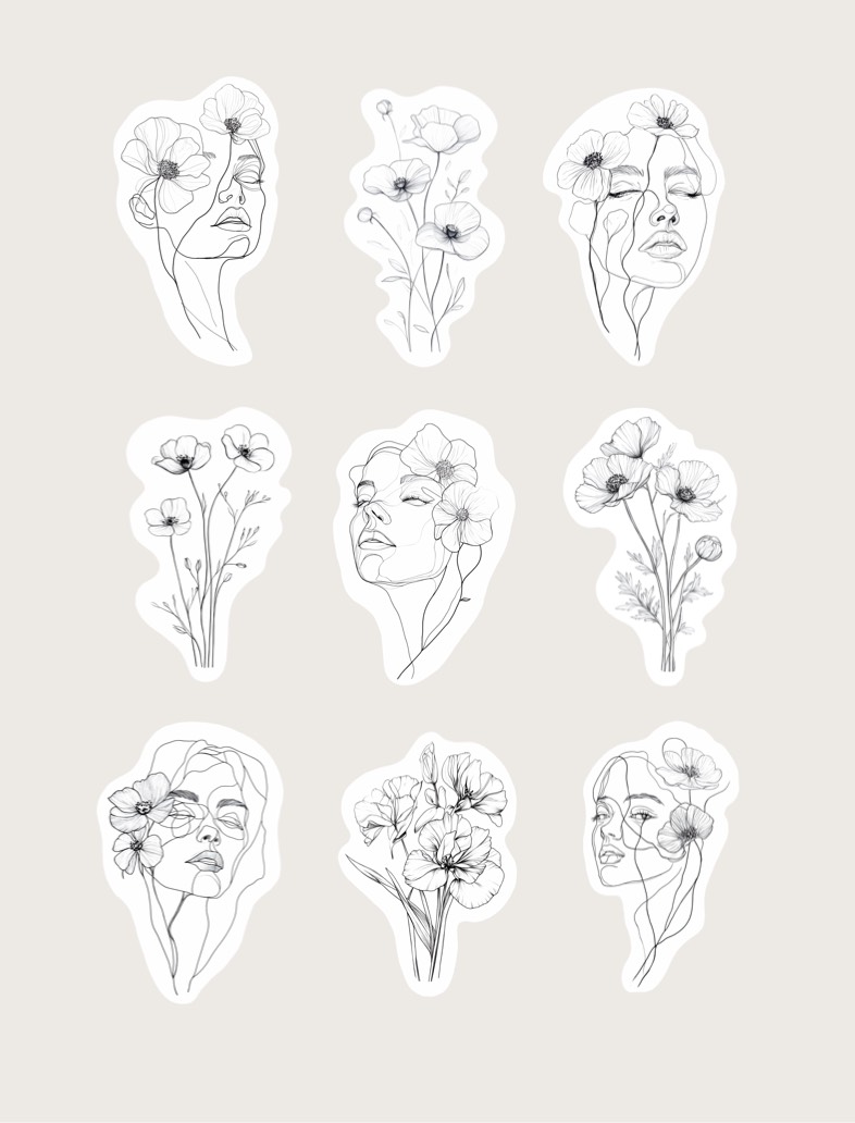 Stickers Flowers And Girls - Notability Gallery