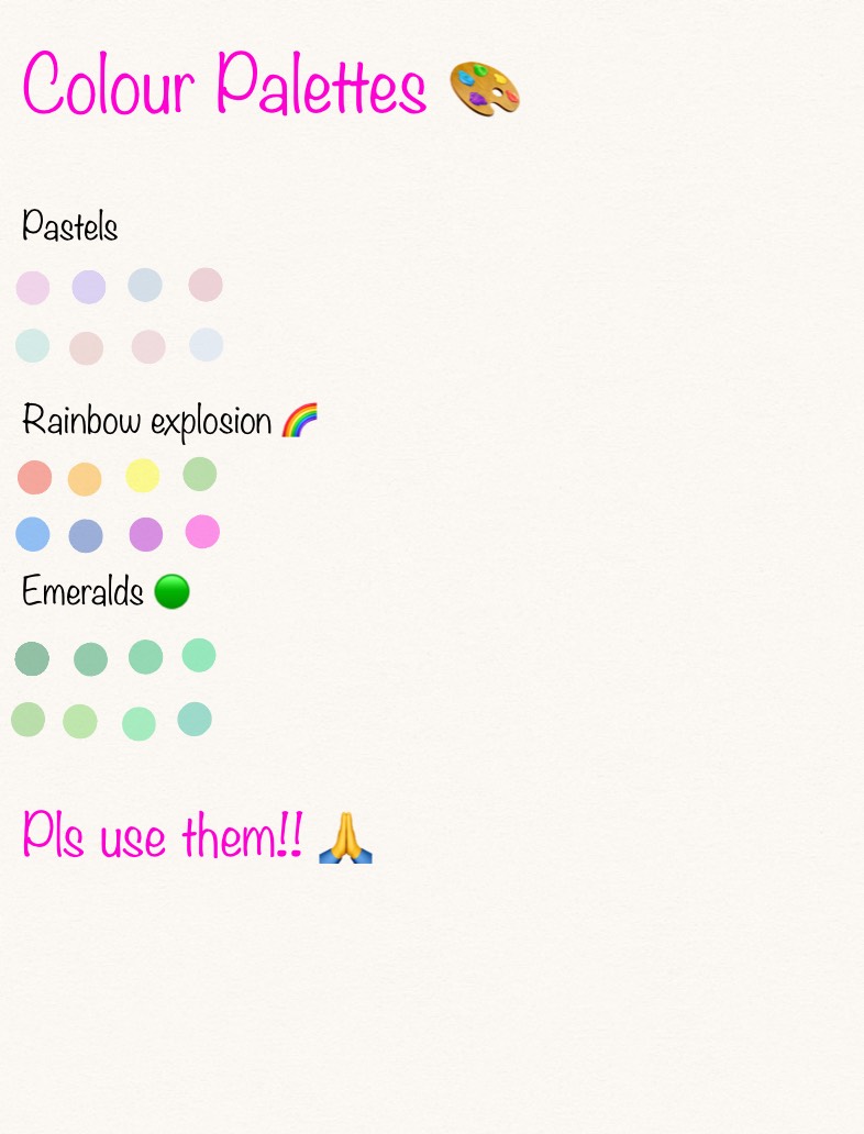 Colour Palettes 🎨 - Notability Gallery