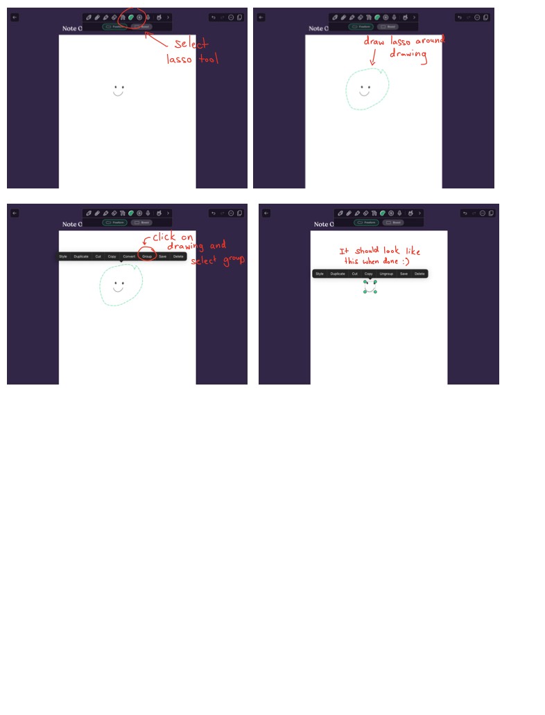 How To Group Drawings - Notability Gallery