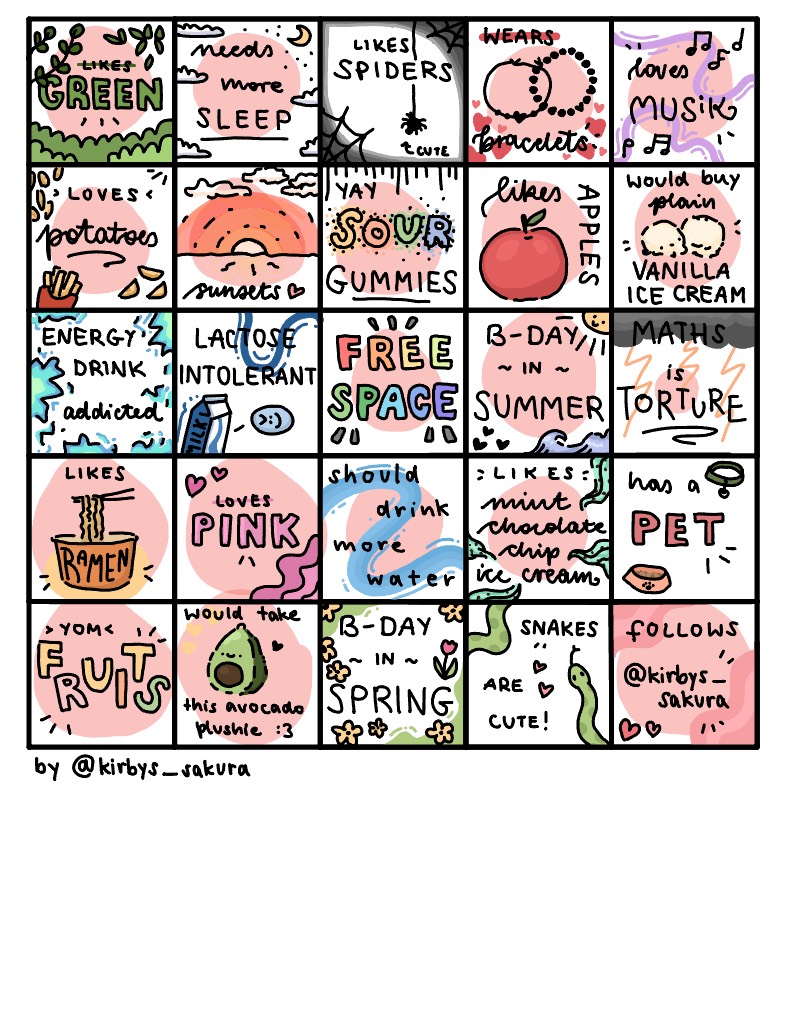 Random Bingo 🎀🤩🤩! - Notability Gallery