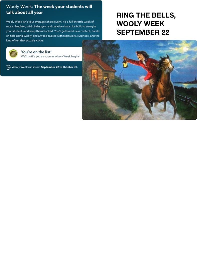 WOOLY WEEK SOON - Notability Gallery