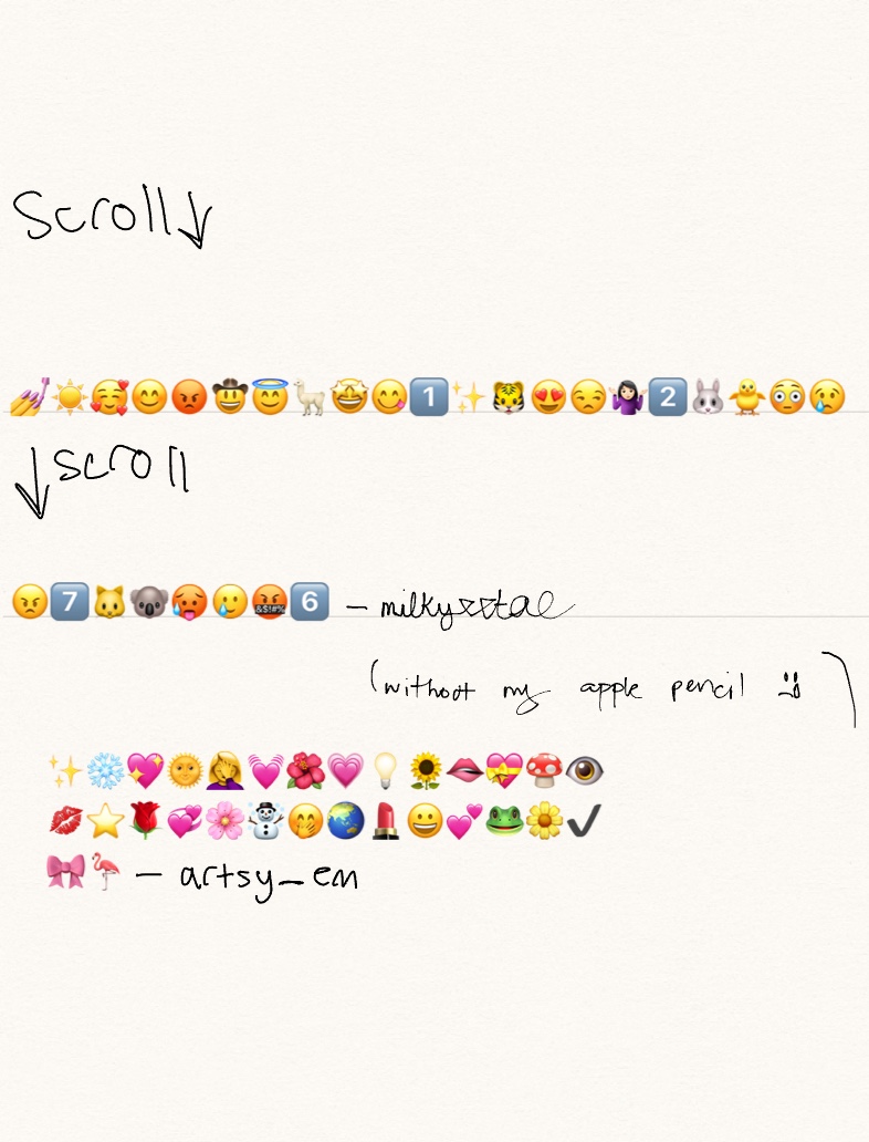 ✰Put Your Recent Emojis ✰ - Notability Gallery