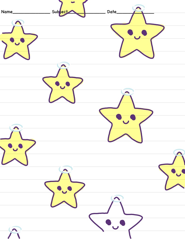 Yellow Stars Template - Notability Gallery
