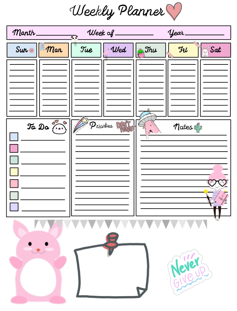 Weekly Planner - Notability Gallery
