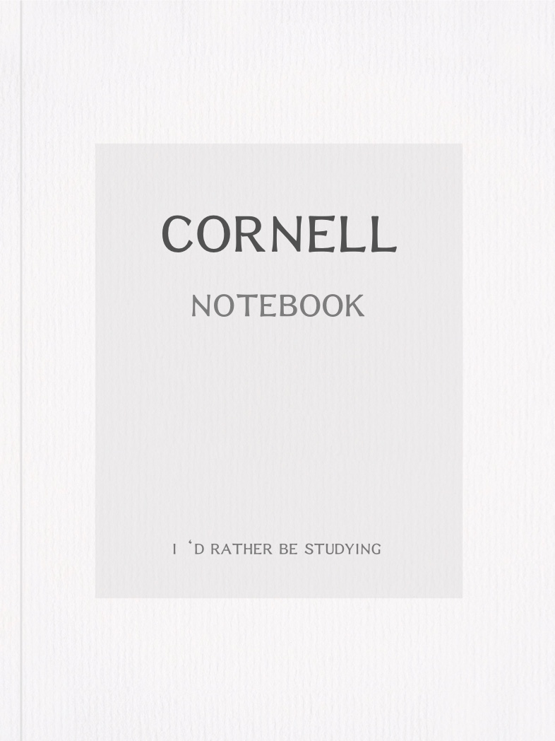 Cornell Notebook 100 Chapters With Hyperlinks - Notability Gallery