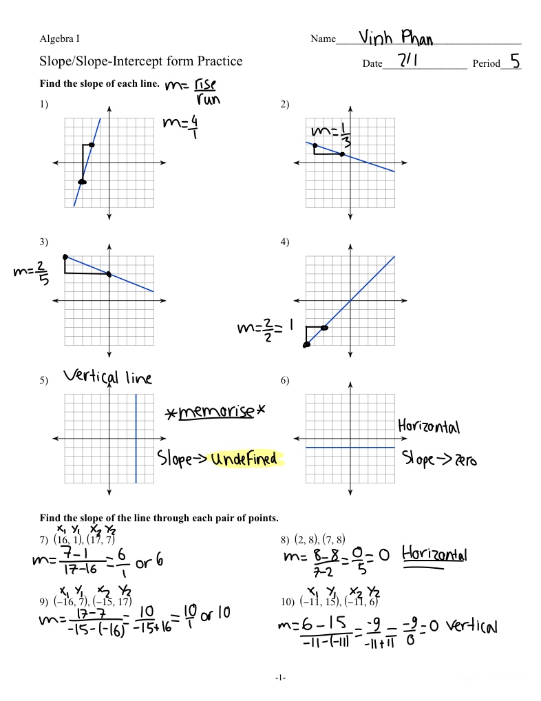 Slope2bslopeinterceptformpractice Notability Gallery 4003