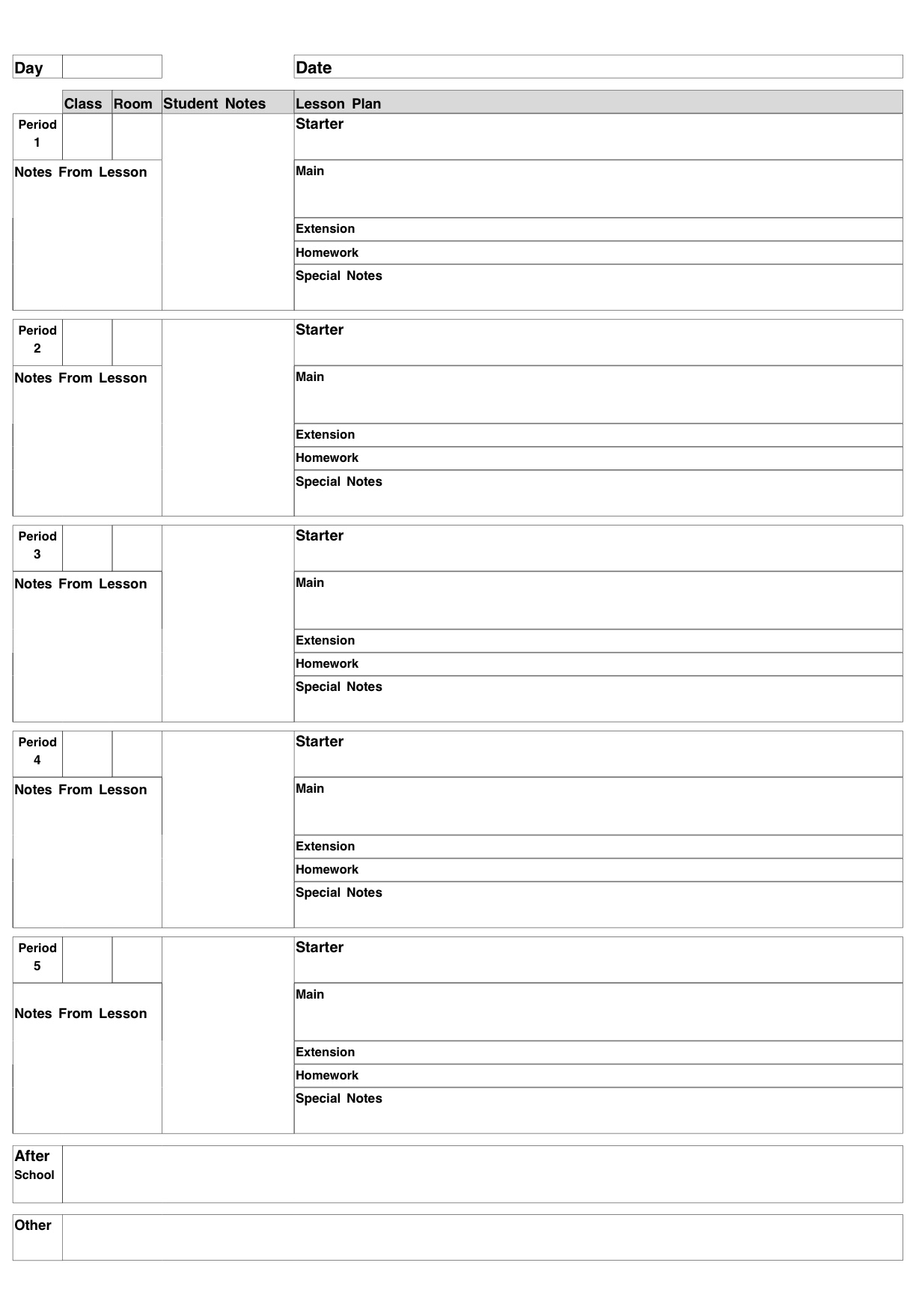 Teacher Lesson Planner V2 - Notability Gallery