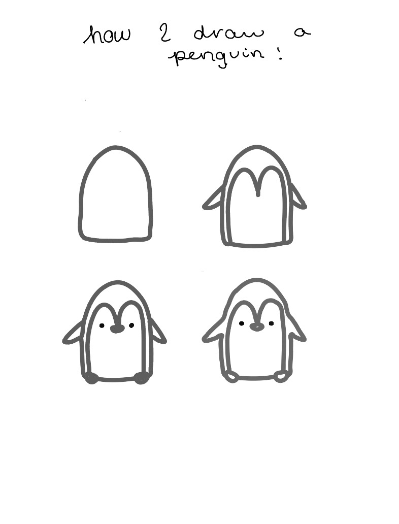 How To Draw A Penguin - Notability Gallery