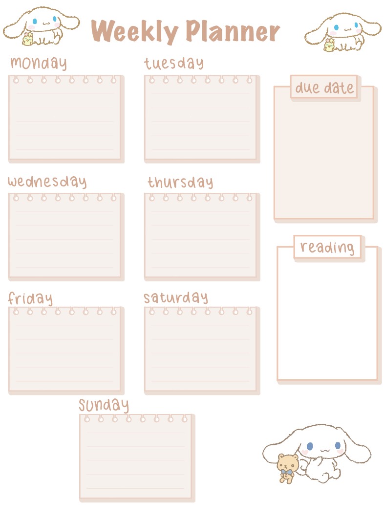 Weekly Planner - Notability Gallery