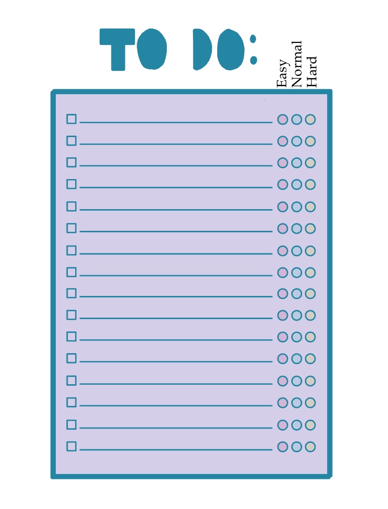 To Do List Chart - Notability Gallery