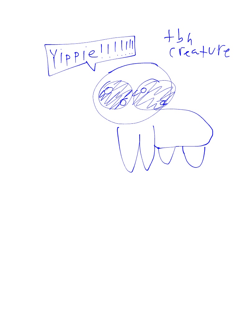 TBH creature drawing