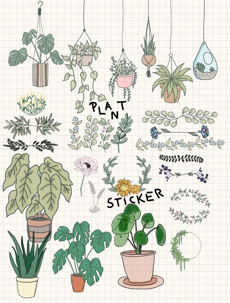 Plant Sticker Sheet