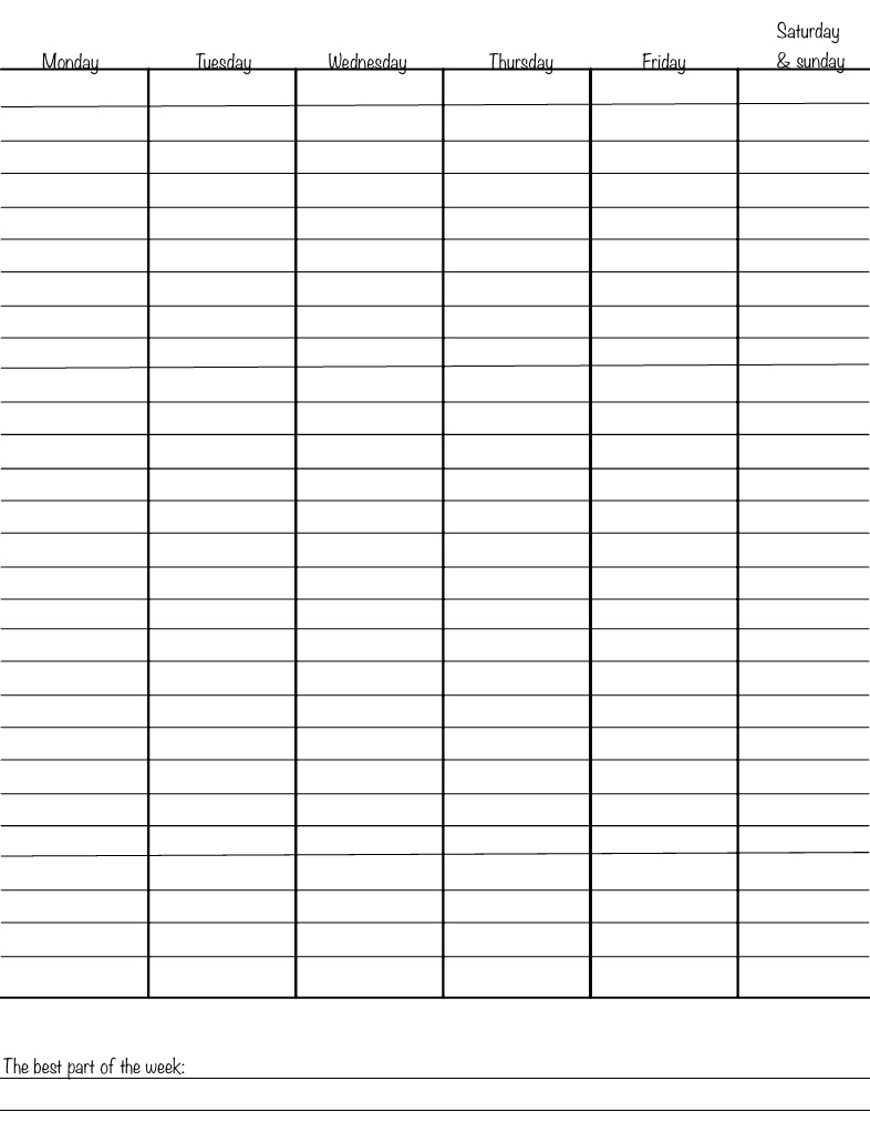 Weekly Planner - Notability Gallery