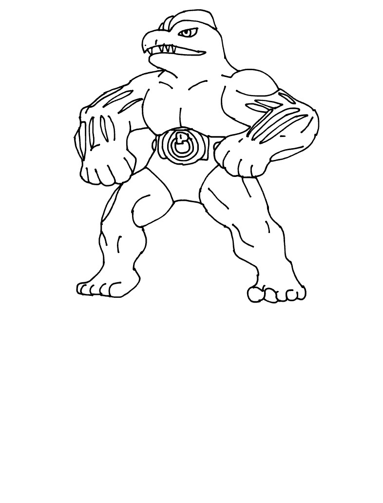 Machoke (non Colored) - Notability Gallery
