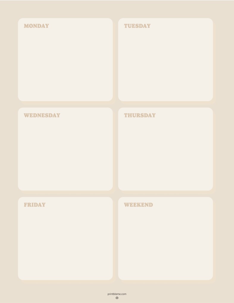 Brown Weekly To DDo List - Notability Gallery