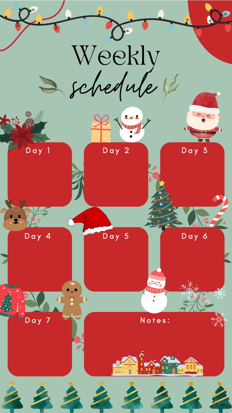 Christmas Theme Schedule - Notability Gallery