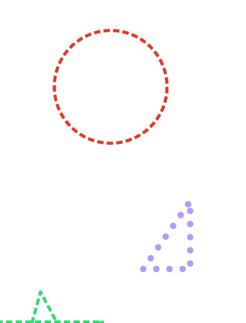 Dashed And Dotted Shapes - Notability Gallery
