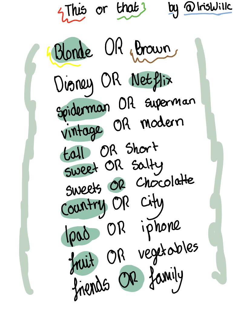 This Or That Part 2 - Notability Gallery